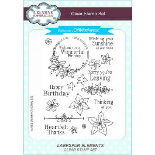 Larkspur Elements - John Lockwood Clear stamps CEC776